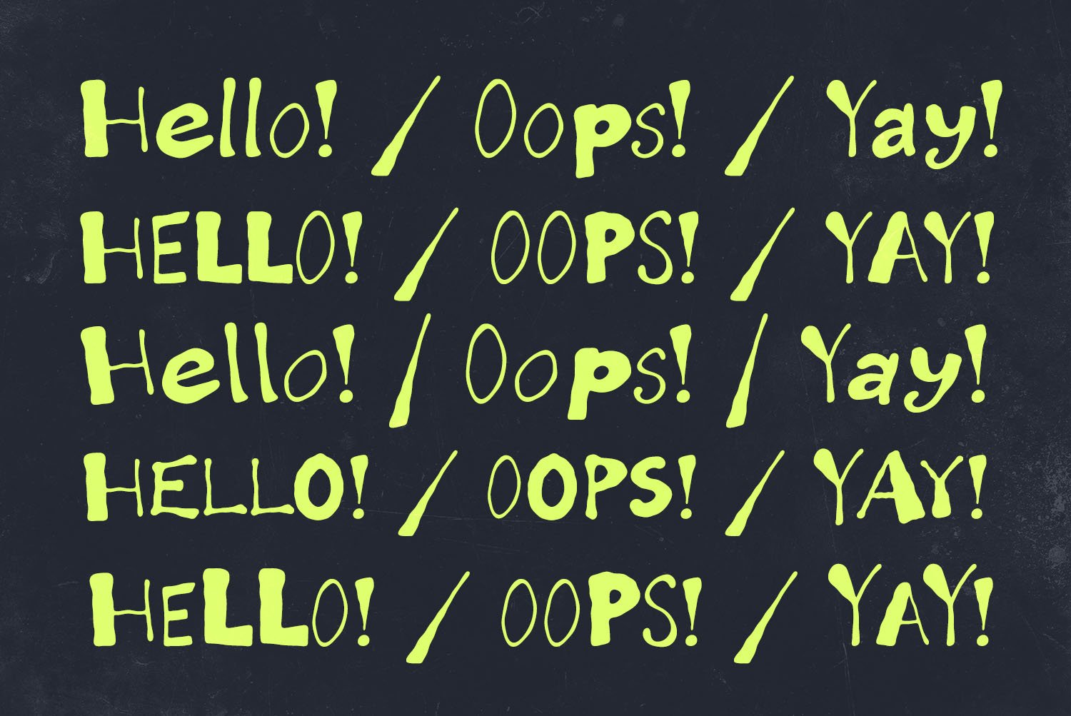 Wobbly Hand Font