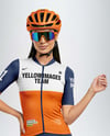 Woman Wearing Cycling Jersey and Bib Shorts Mockup