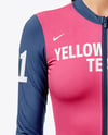 Woman Wearing Cycling Suit Mockup