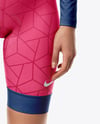 Woman Wearing Cycling Suit Mockup