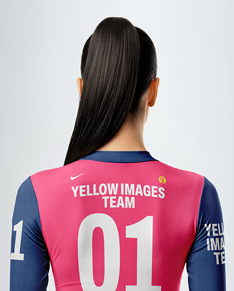 Woman Wearing Cycling Suit Mockup