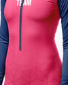 Woman Wearing Cycling Suit Mockup