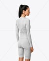 Woman Wearing Cycling Suit Mockup