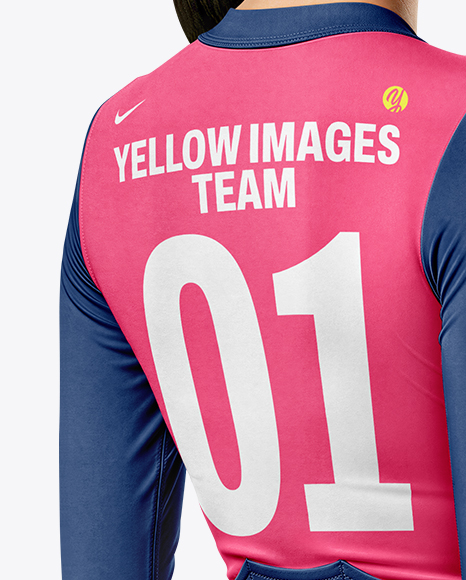 Woman Wearing Cycling Suit Mockup