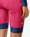 Woman Wearing Cycling Suit Mockup