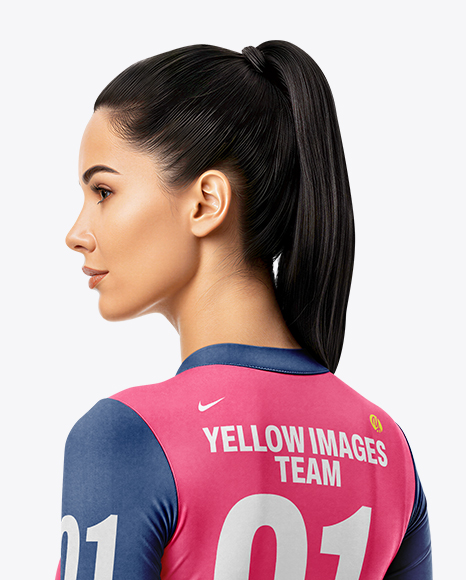 Woman Wearing Cycling Suit Mockup