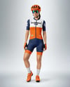 Woman Wearing Full Cycling Kit Mockup
