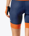 Woman Wearing Full Cycling Kit Mockup