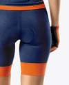 Woman Wearing Full Cycling Kit Mockup