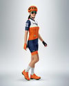 Woman Wearing Full Cycling Kit Mockup