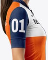 Woman Wearing Full Cycling Kit Mockup