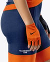 Woman Wearing Full Cycling Kit Mockup