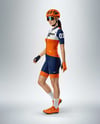 Woman Wearing Full Cycling Kit Mockup