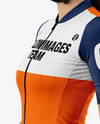 Woman Wearing Full Cycling Kit Mockup