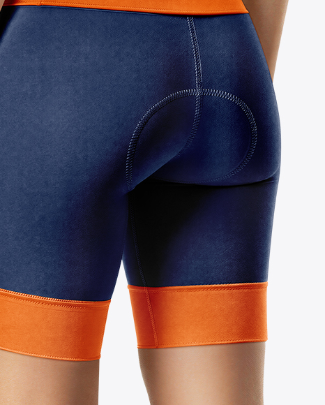 Woman Wearing Full Cycling Kit Mockup