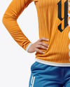 Woman Wearing Full Handball Goalkeeper Kit Mockup