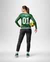 Woman Wearing Full Handball Goalkeeper Kit Mockup