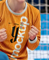 Woman Wearing Full Handball Goalkeeper Kit Mockup