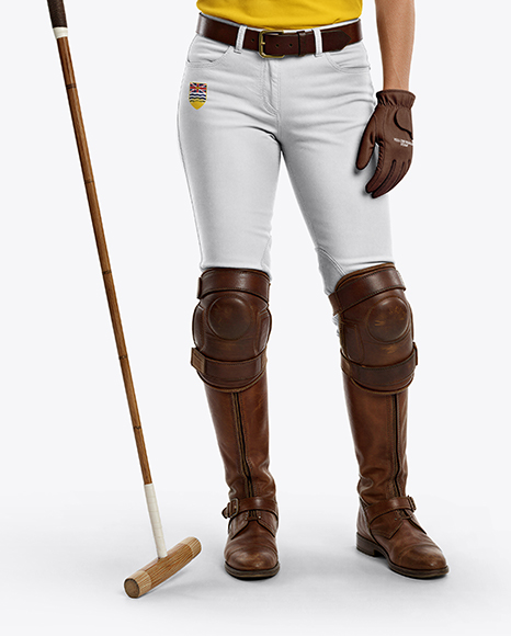Woman Wearing Full Polo Kit Mockup