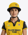 Woman Wearing Full Polo Kit Mockup