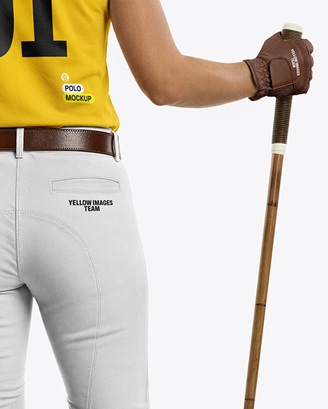 Woman Wearing Full Polo Kit Mockup