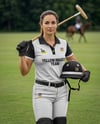 Woman Wearing Full Polo Kit Mockup