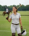 Woman Wearing Full Polo Kit Mockup