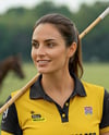 Woman Wearing Full Polo Kit Mockup