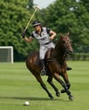 Woman Wearing Full Polo Kit on Horse Mockup