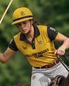 Woman Wearing Full Polo Kit on Horse Mockup