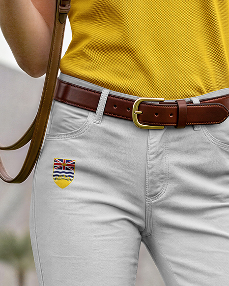 Woman Wearing Full Polo Kit with Horse Mockup