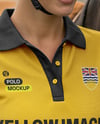 Woman Wearing Full Polo Kit with Horse Mockup
