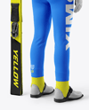 Woman Wearing Full Ski Jumping Kit Mockup