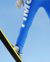 Woman Wearing Full Ski Jumping Kit Mockup