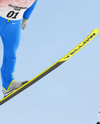 Woman Wearing Full Ski Jumping Kit Mockup