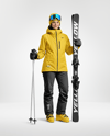 Woman Wearing Full Ski Kit Mockup