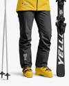 Woman Wearing Full Ski Kit Mockup