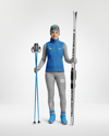 Woman Wearing Full Ski Kit Mockup