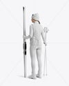 Woman Wearing Full Ski Kit Mockup