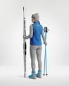 Woman Wearing Full Ski Kit Mockup