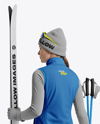 Woman Wearing Full Ski Kit Mockup