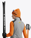 Woman Wearing Full Ski Kit Mockup