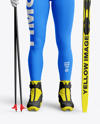 Woman Wearing Full Ski Kit Mockup