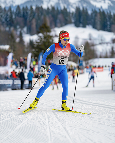 Woman Wearing Full Ski Kit Mockup