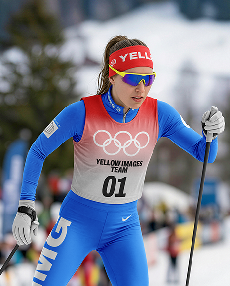 Woman Wearing Full Ski Kit Mockup