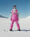 Woman Wearing Full Snowboard Kit Mockup