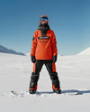 Woman Wearing Full Snowboard Kit Mockup