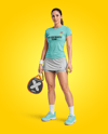 Woman Wearing Padel Tennis Uniform Mockup