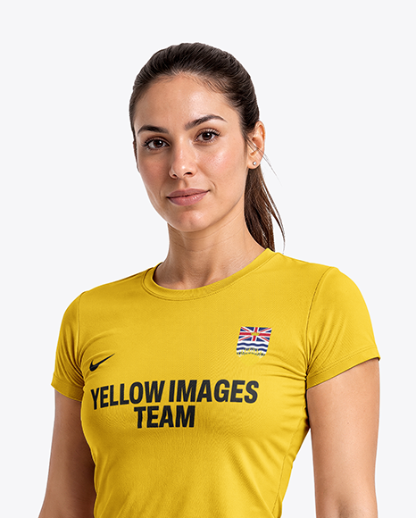 Woman Wearing Padel Tennis Uniform Mockup