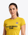 Woman Wearing Padel Tennis Uniform Mockup